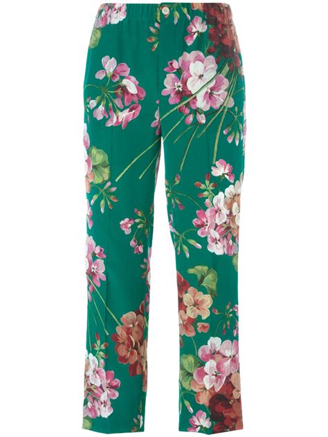 gucci floral trousers|Gucci trousers for men.